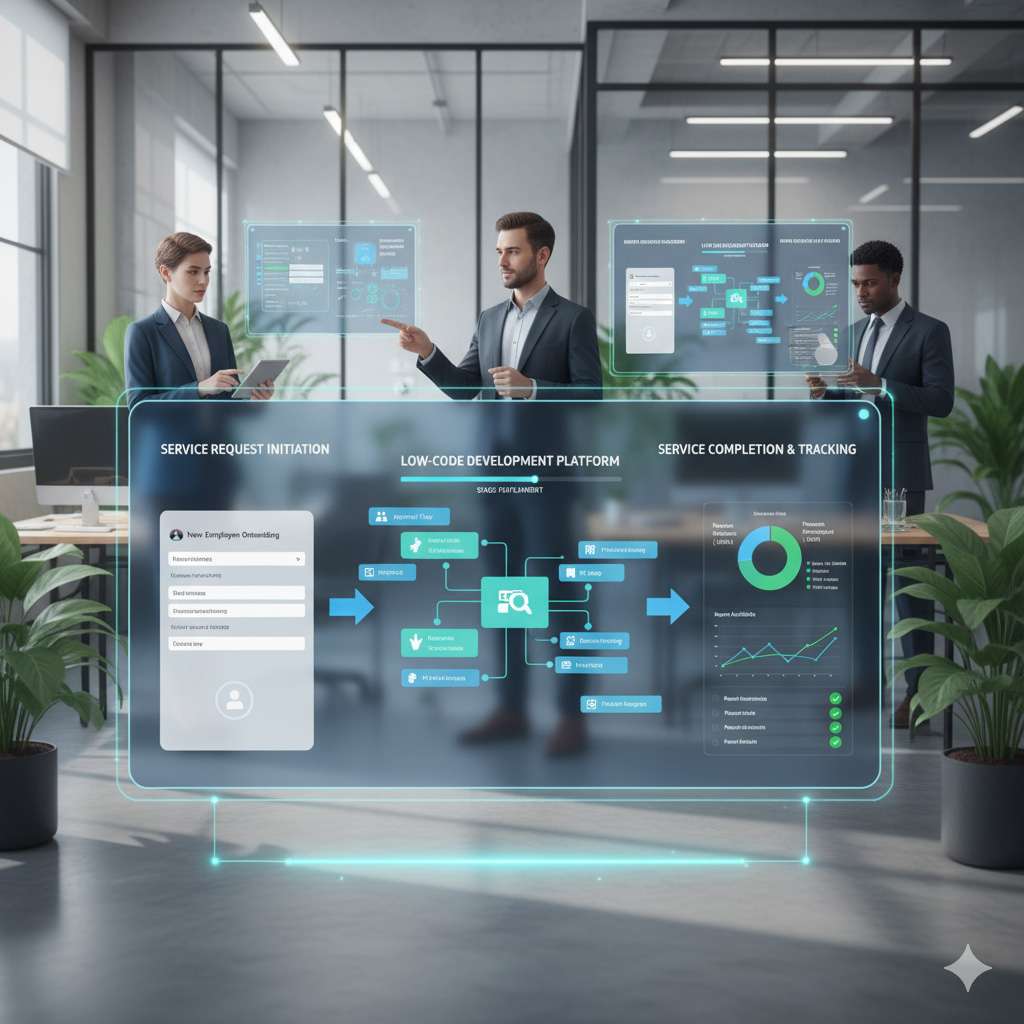Enterprise Service Management, Kurumsal Hizmet Yönetimi, Low-code Development platform, low-code, service managementi business service management