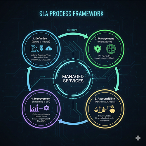 Yönetilen Hizmetlerde SLA, SLA, yönetilen hizmetler, managed services, managed service provider, MSP