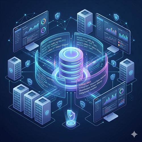 Database activity monitoring, database activity, database log monitoring